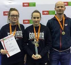 Reprezentacje Szkoły Gortata ze złotymi medalami w tenisie stołowym