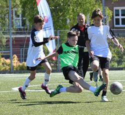 Rozgrywki chłopców na zakończenie piłkarskich zmagań Gdańskiej Olimpiady Młodzieży